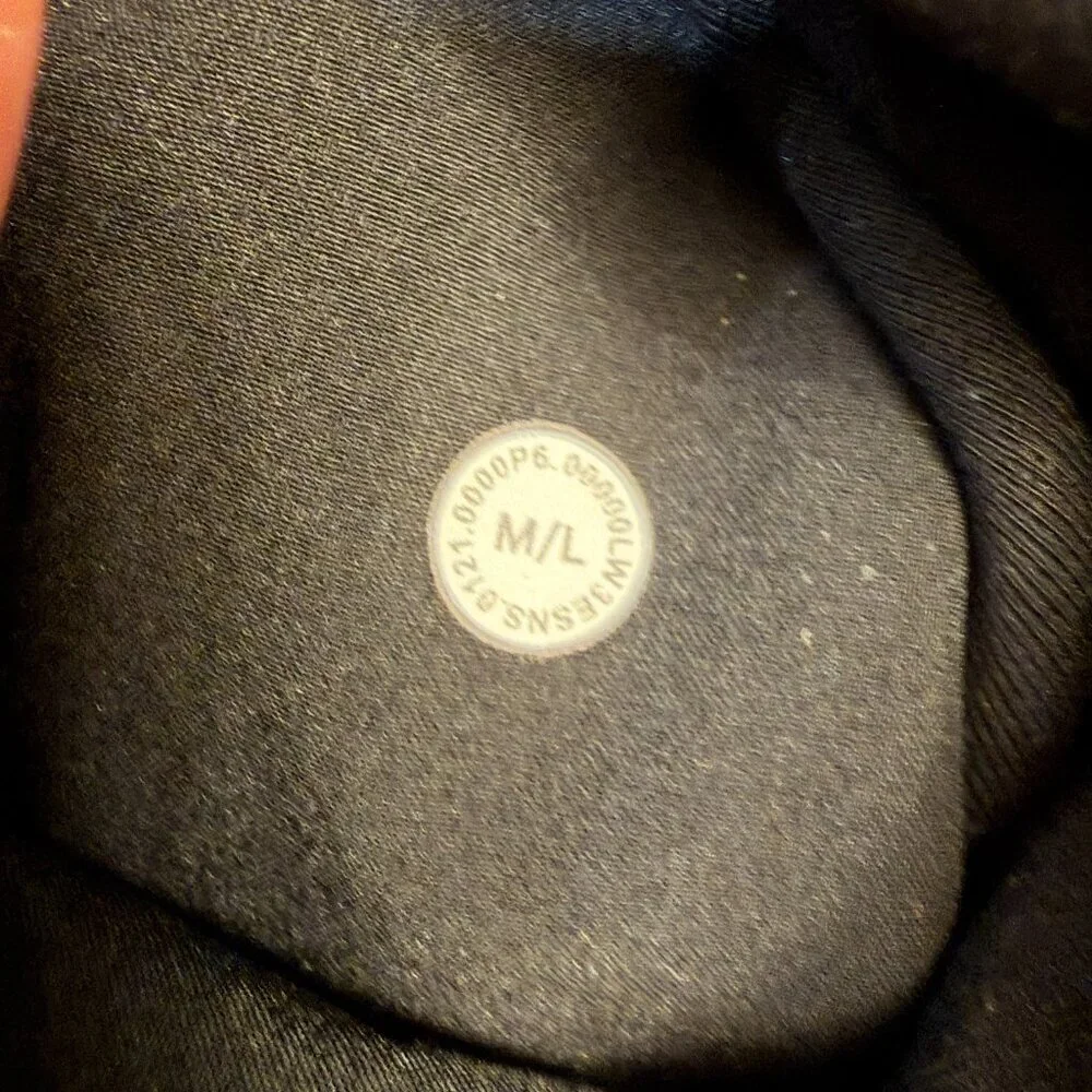 Lululemon Soft Oversized Zip Hoodie Black - Size M/L Cropped Jacket